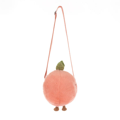 Amuseables Peach Shoulder Bag By Jellycat