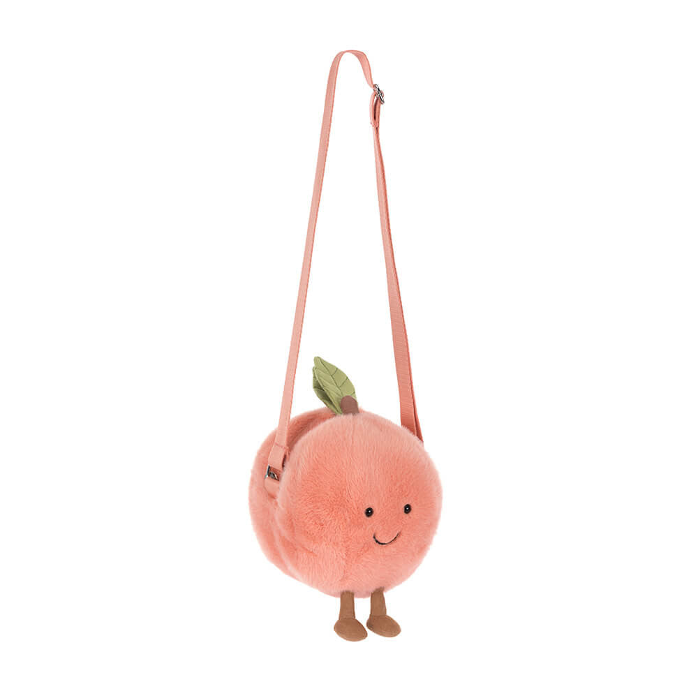 Amuseables Peach Shoulder Bag By Jellycat
