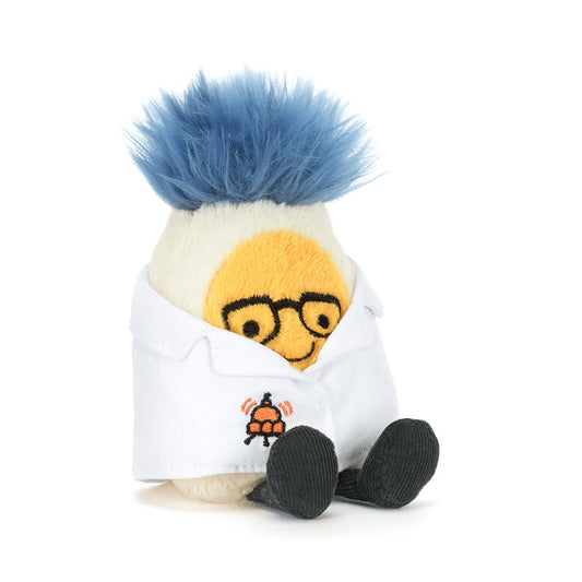 Amuseables Boiled Egg Scientist Outfit By Jellycat