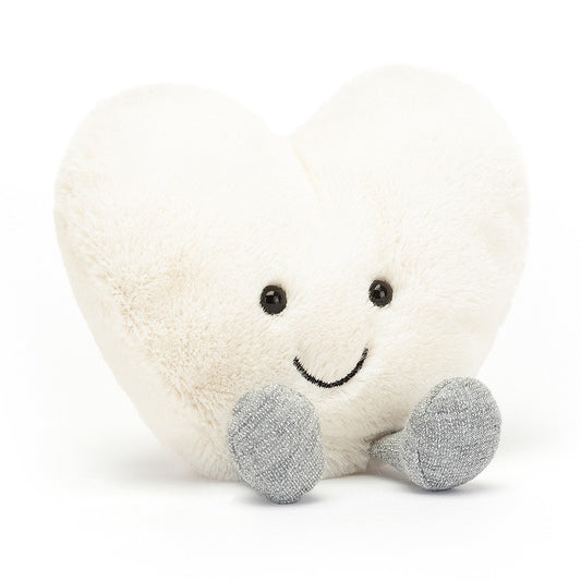 Amuseable Small Cream Heart by Jellycat