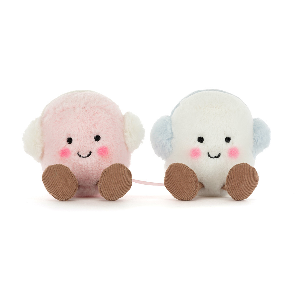 Amuseables Toastie Pink and White Marshmallows By Jellycat