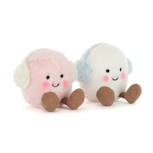 Amuseables Toastie Pink and White Marshmallows By Jellycat