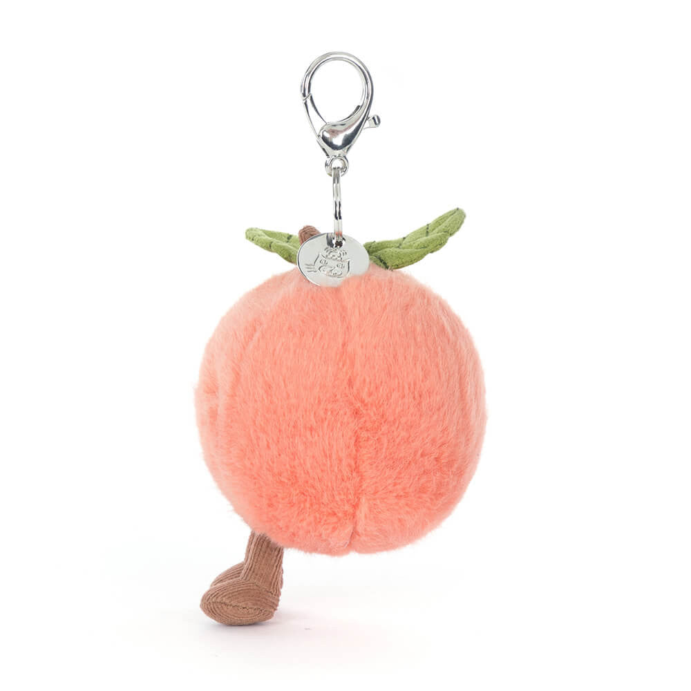 Amuseables Peach Bag Charm By Jellycat