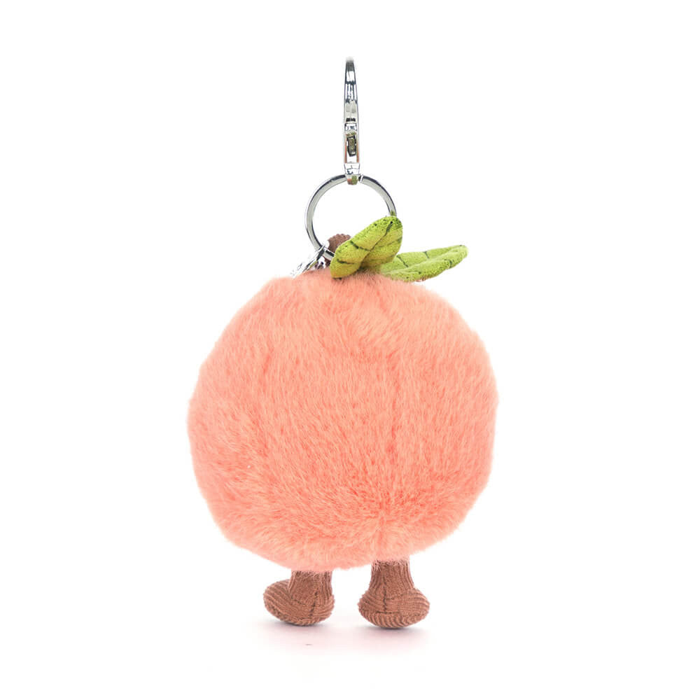 Amuseables Peach Bag Charm By Jellycat