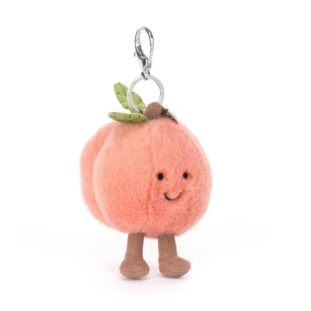 Amuseables Peach Bag Charm By Jellycat