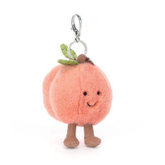 Amuseables Peach Bag Charm By Jellycat