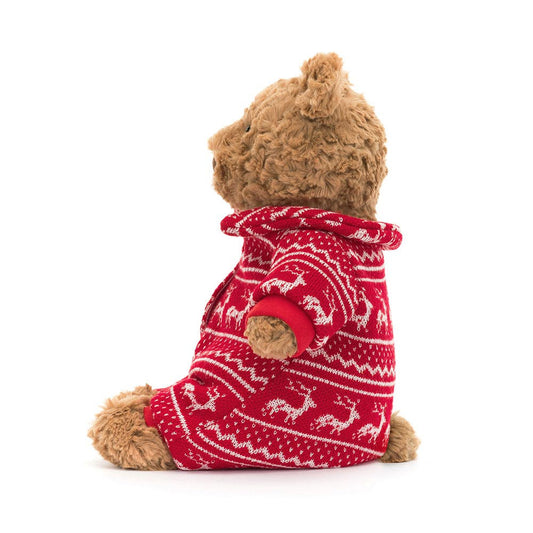 Bartholomew Bear Winter Pyjamas By Jellycat