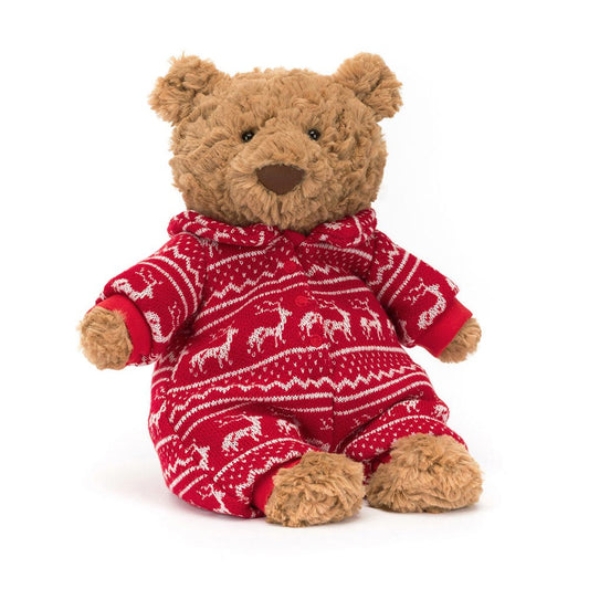 Bartholomew Bear Winter Pyjamas By Jellycat