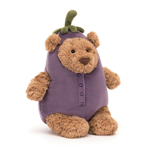 Bartholomew Bear Aubergine By Jellycat