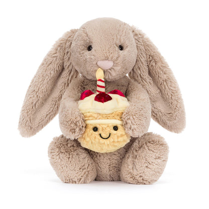 Bashful Beige Bunny 'Birthday' By Jellycat