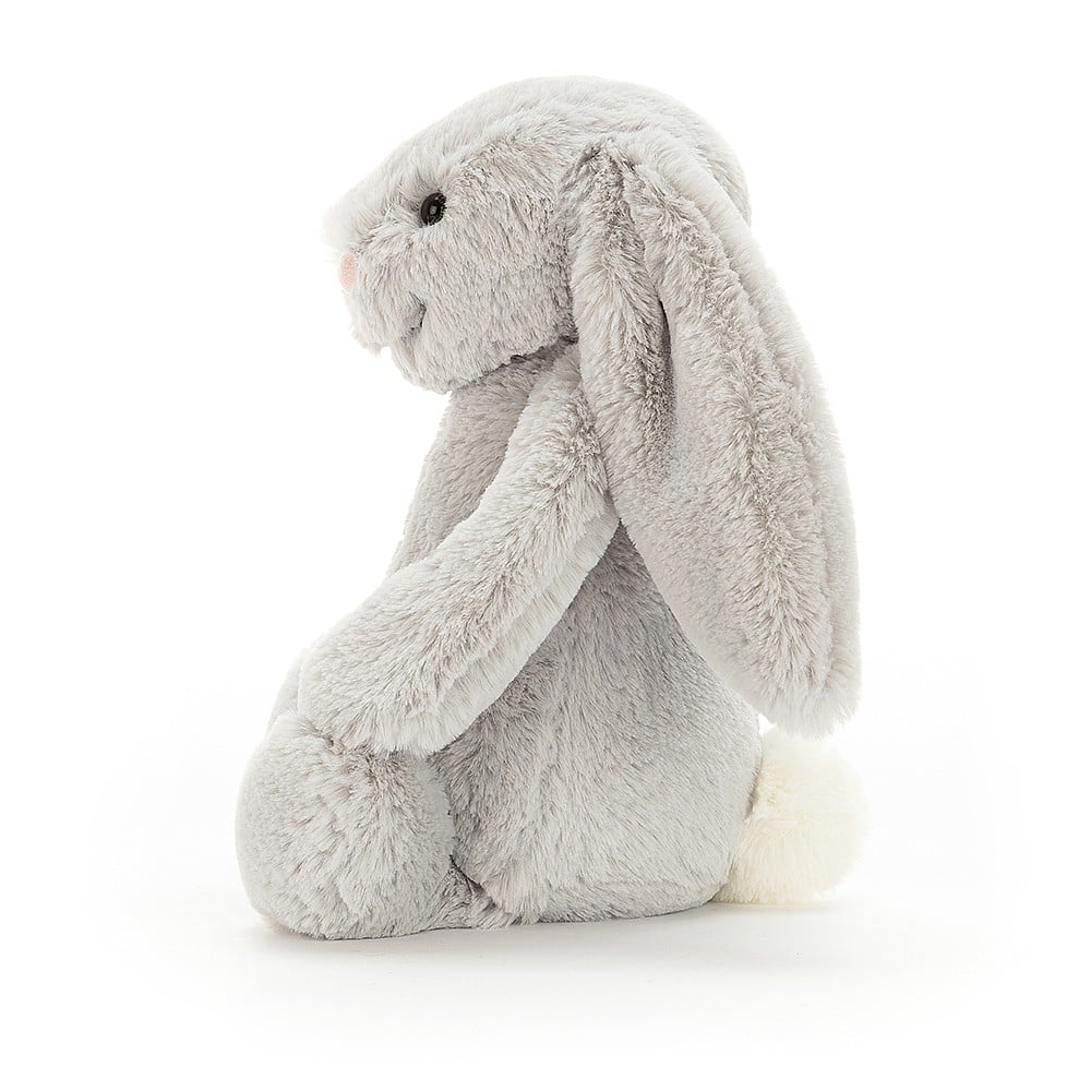 Medium Silver Bashful Bunny by Jellycat