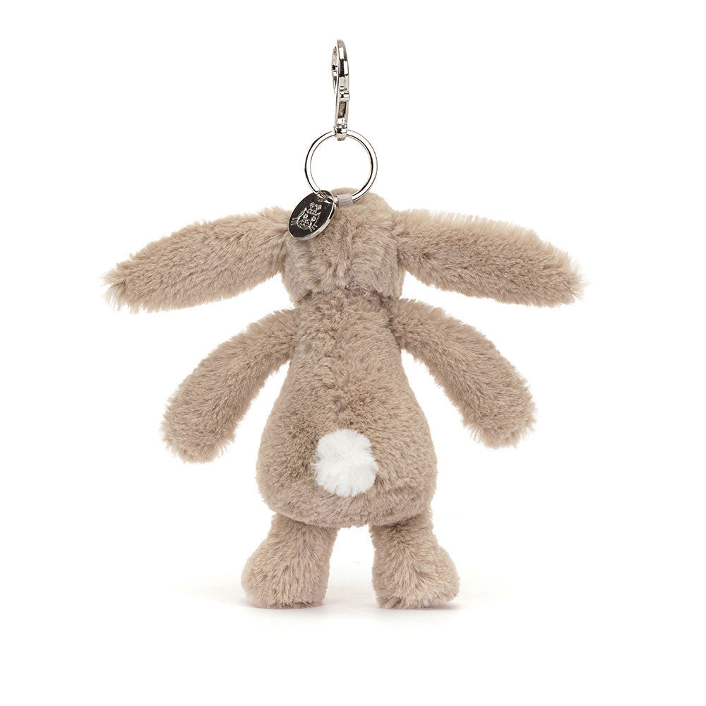 Blossom Beige Bunny 'Petal' Bag Charm By Jellycat