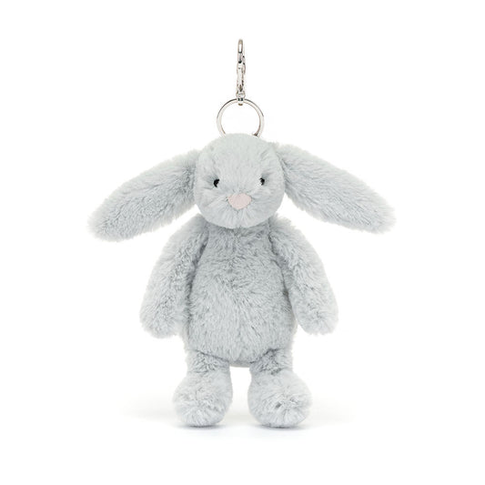 Bashful Silver Bunny Bag Charm By Jellycat