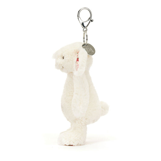 Blossom Cream Bunny 'Berry' Bag Charm By Jellycat