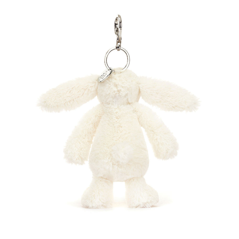 Blossom Cream Bunny 'Berry' Bag Charm By Jellycat