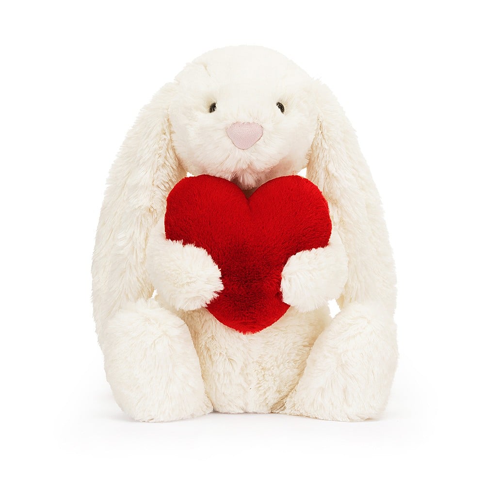 Small Bashful Red Love Heart Bunny by Jellycat