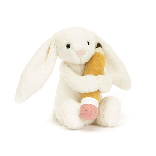 Bashful Bunny with Pencil By Jellycat