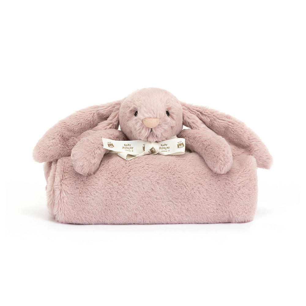 Bashful Luxe Rosa Bunny Blankie By Jellycat