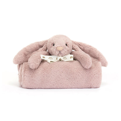 Bashful Luxe Rosa Bunny Blankie By Jellycat
