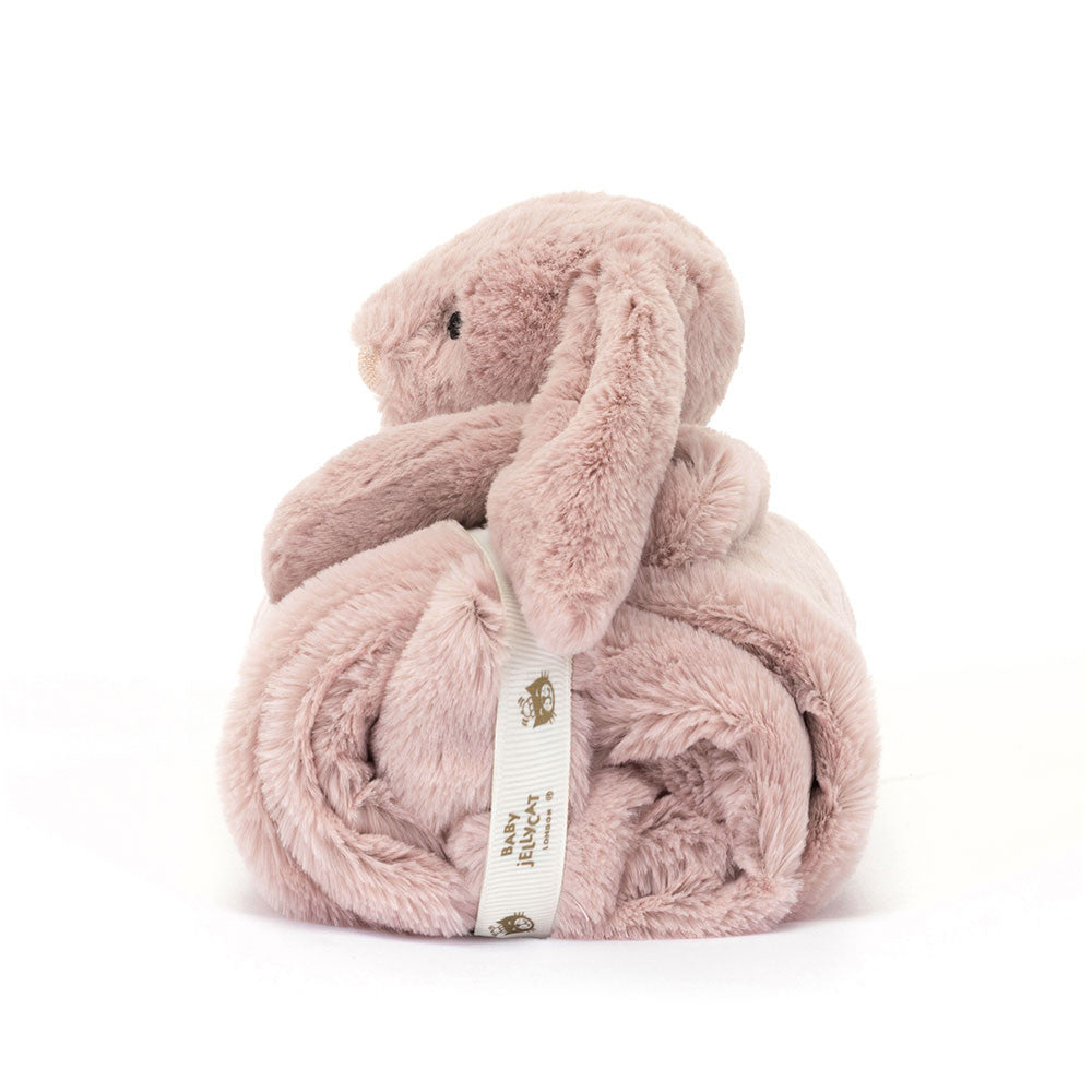 Bashful Luxe Rosa Bunny Blankie By Jellycat