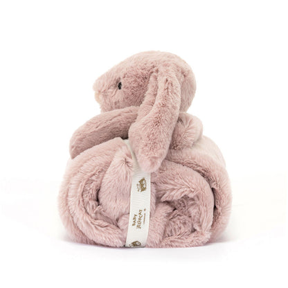 Bashful Luxe Rosa Bunny Blankie By Jellycat