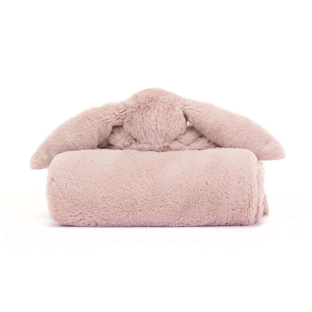 Bashful Luxe Rosa Bunny Blankie By Jellycat