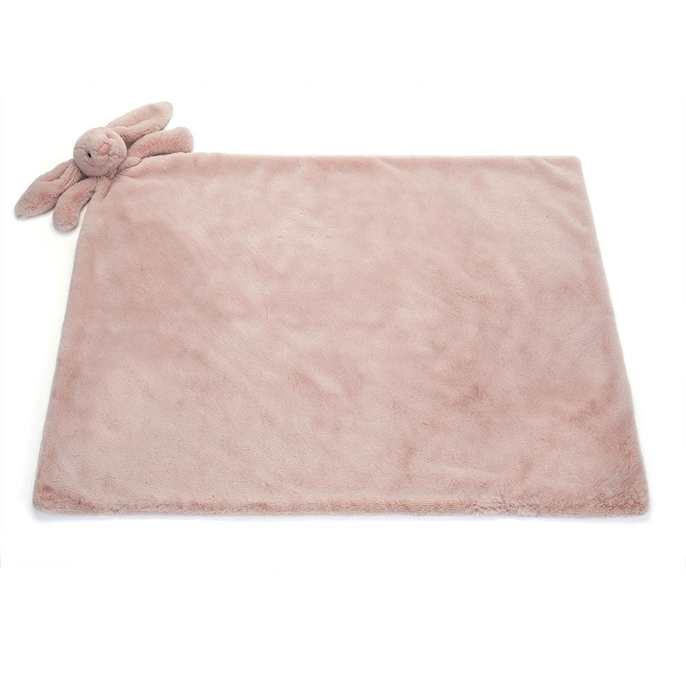 Bashful Luxe Rosa Bunny Blankie By Jellycat