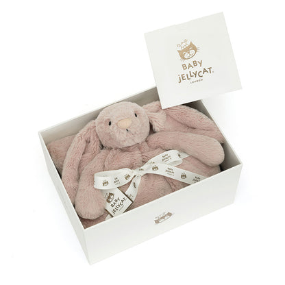 Bashful Luxe Rosa Bunny Blankie By Jellycat