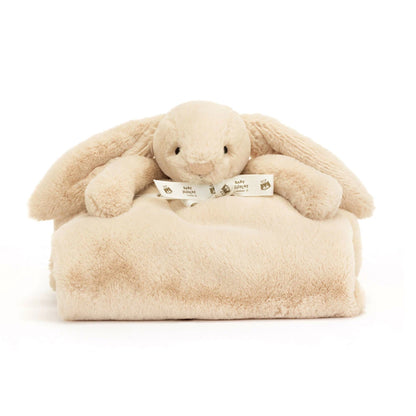 Bashful Luxe Willow Bunny Blankie By Jellycat