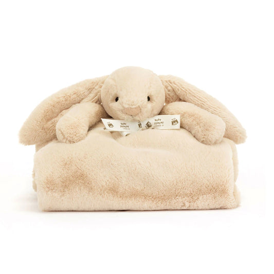 Bashful Luxe Willow Bunny Blankie By Jellycat
