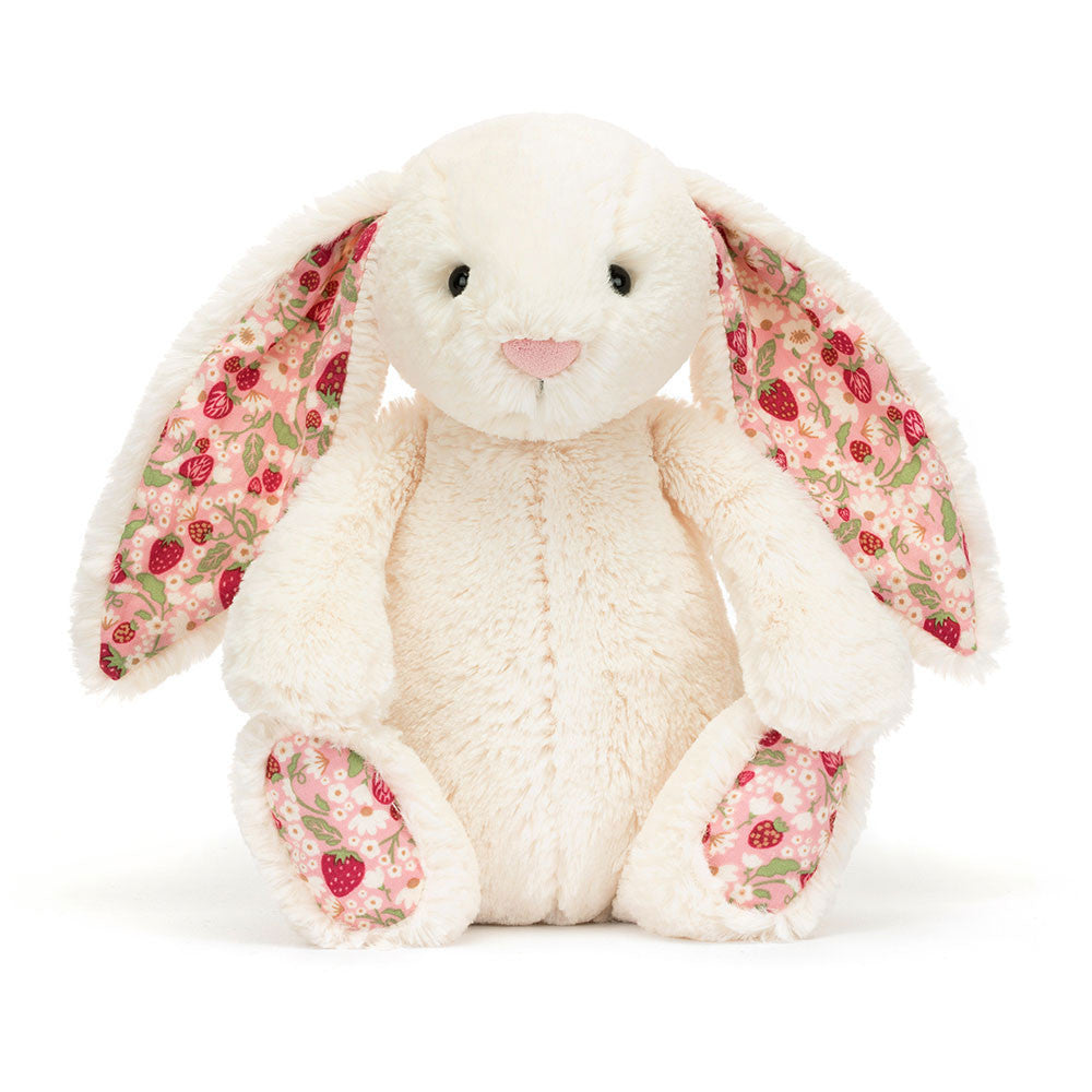 Medium Blossom Cream Bunny 'Berry' By Jellycat