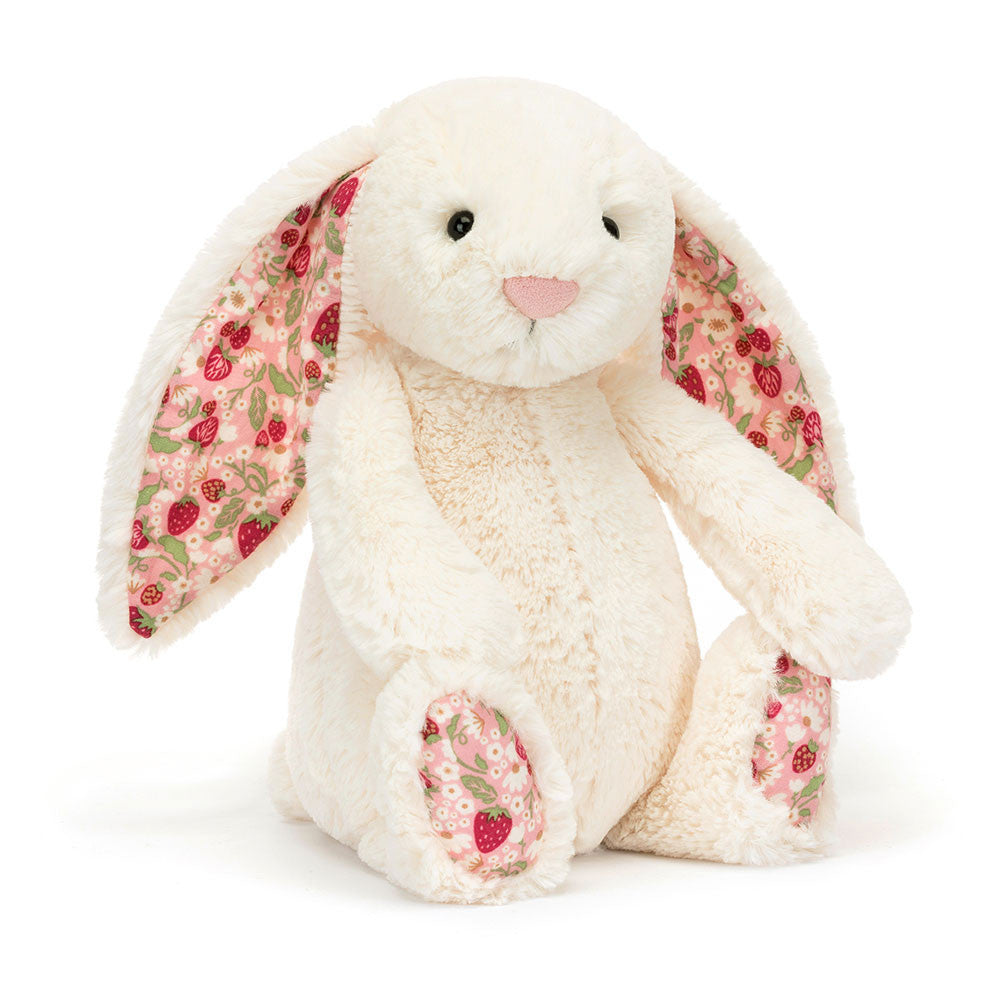 Medium Blossom Cream Bunny 'Berry' By Jellycat