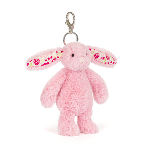 Blushkin Blossom Bunny Bag Charm By Jellycat