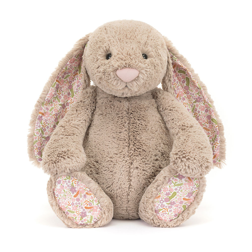 Huge Blossom Beige Bunny 'Petal' By Jellycat