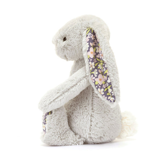 Small Blossom Silver Bunny 'Bloom' By Jellycat