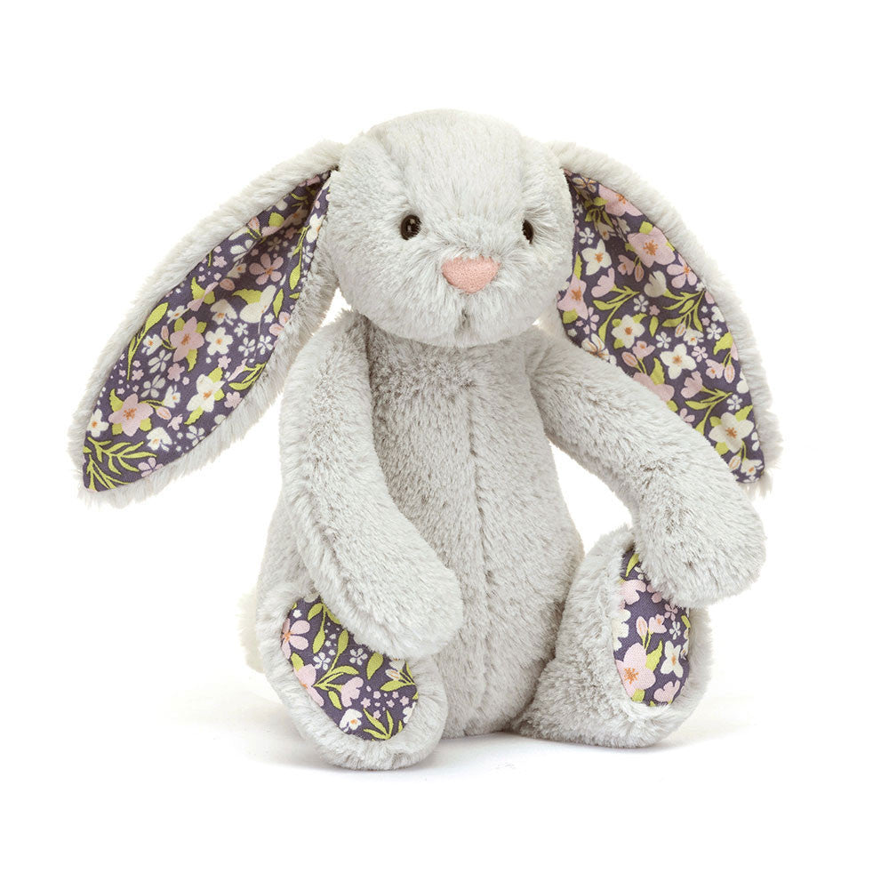 Small Blossom Silver Bunny 'Bloom' By Jellycat