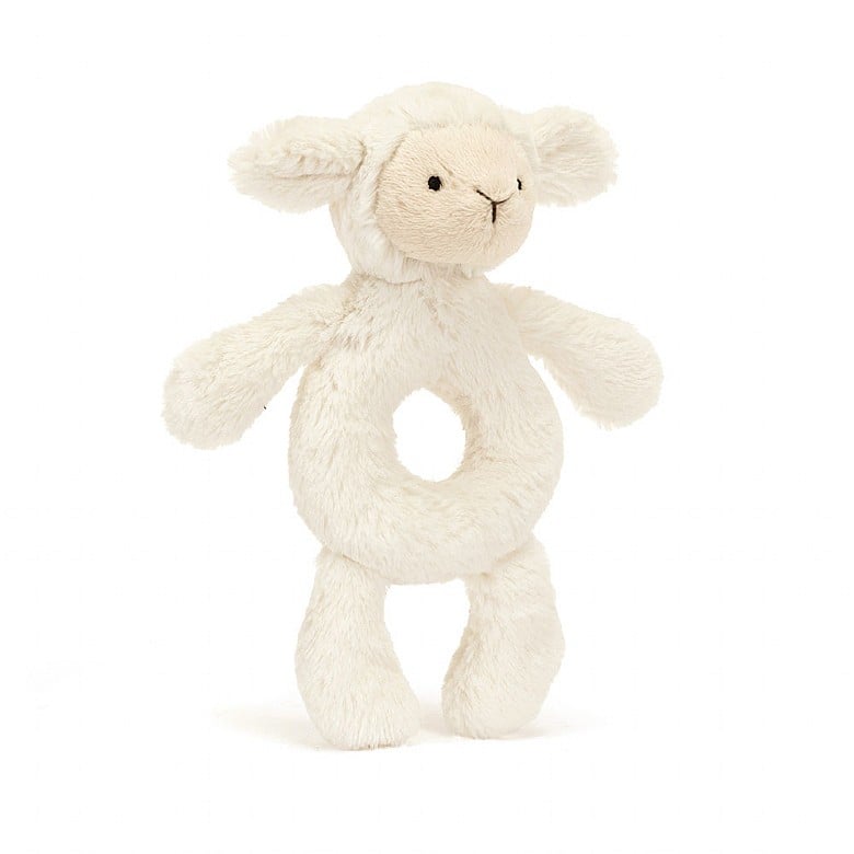 Bashful Lamb Ring Rattle by Jellycat