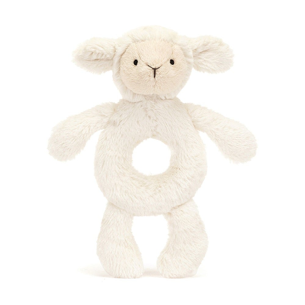 Bashful Lamb Ring Rattle by Jellycat