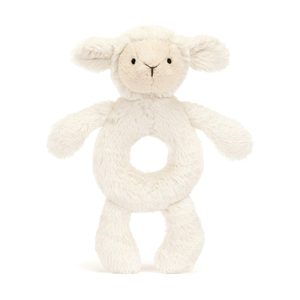 Bashful Lamb Ring Rattle by Jellycat