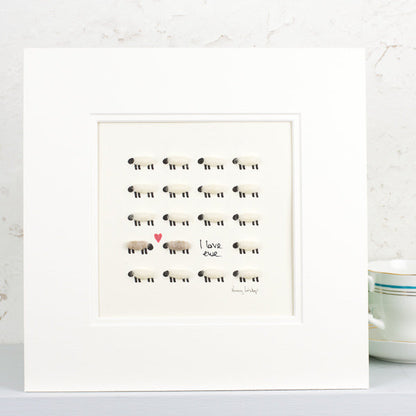 Love Ewe Sheep Art Print