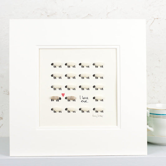 Love Ewe Sheep Art Print