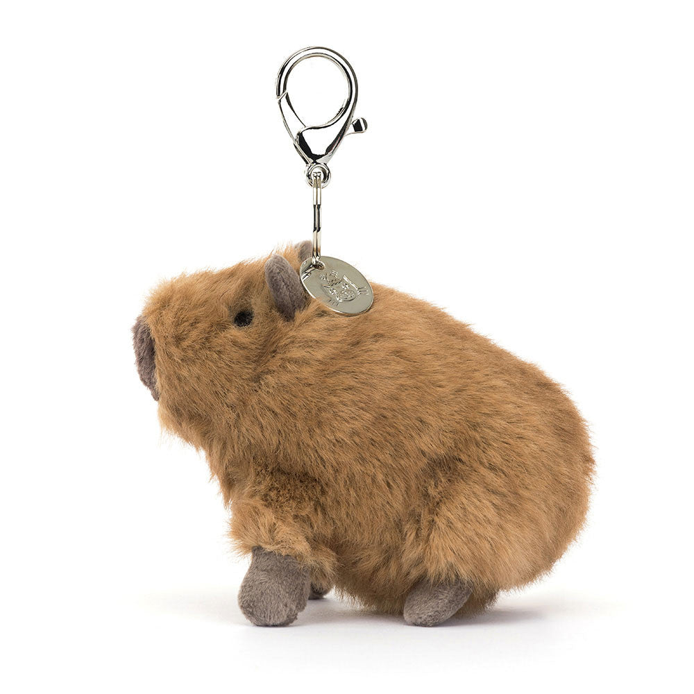Clyde Capybara Bag Charm By Jellycat