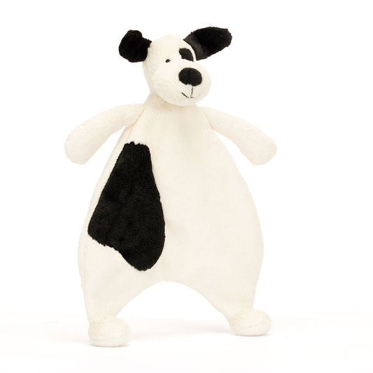 Bashful Black & Cream Puppy By Jellycat