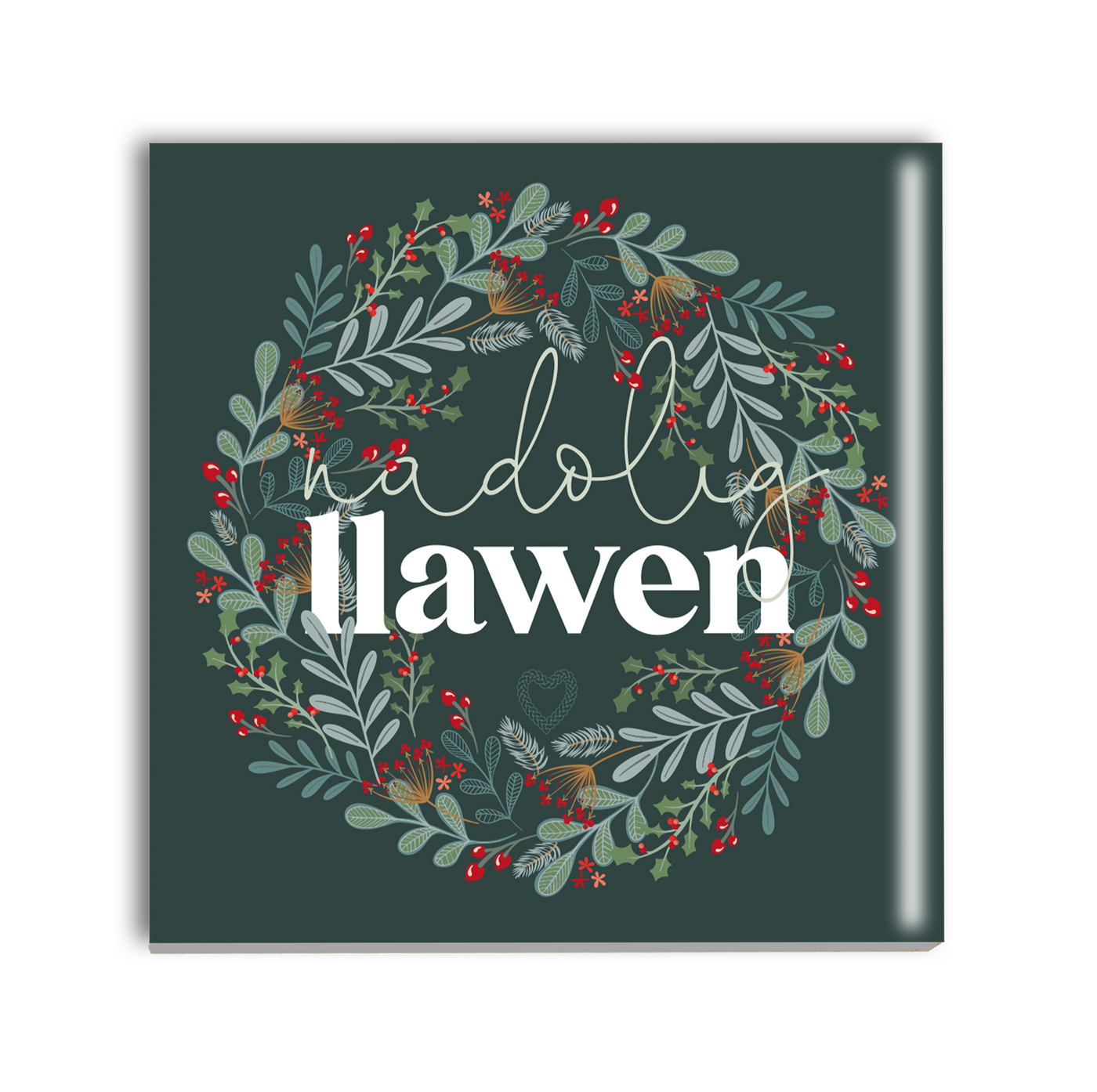 Nadolig Llawen Wreath Coaster