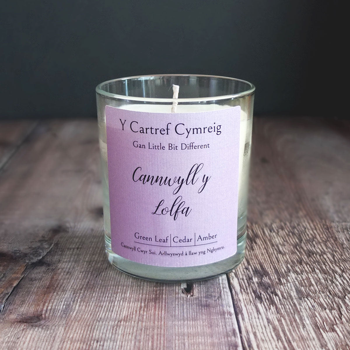 Cannwyll y Lolfa Welsh Candle