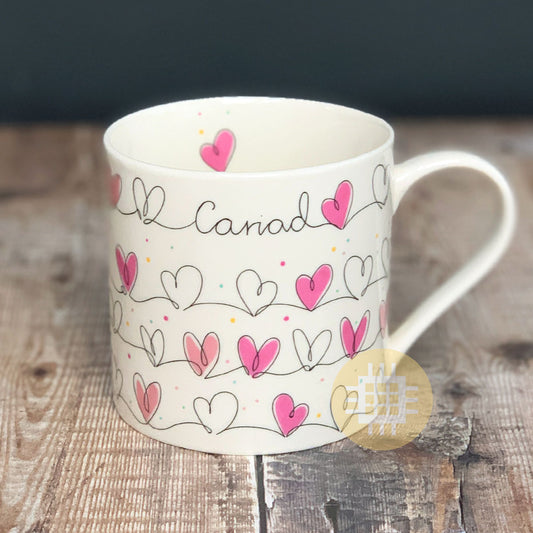 Cariad Hearts Mug