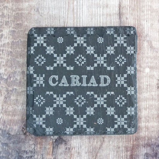 Slate Tapestry Cariad Coaster by Slate House