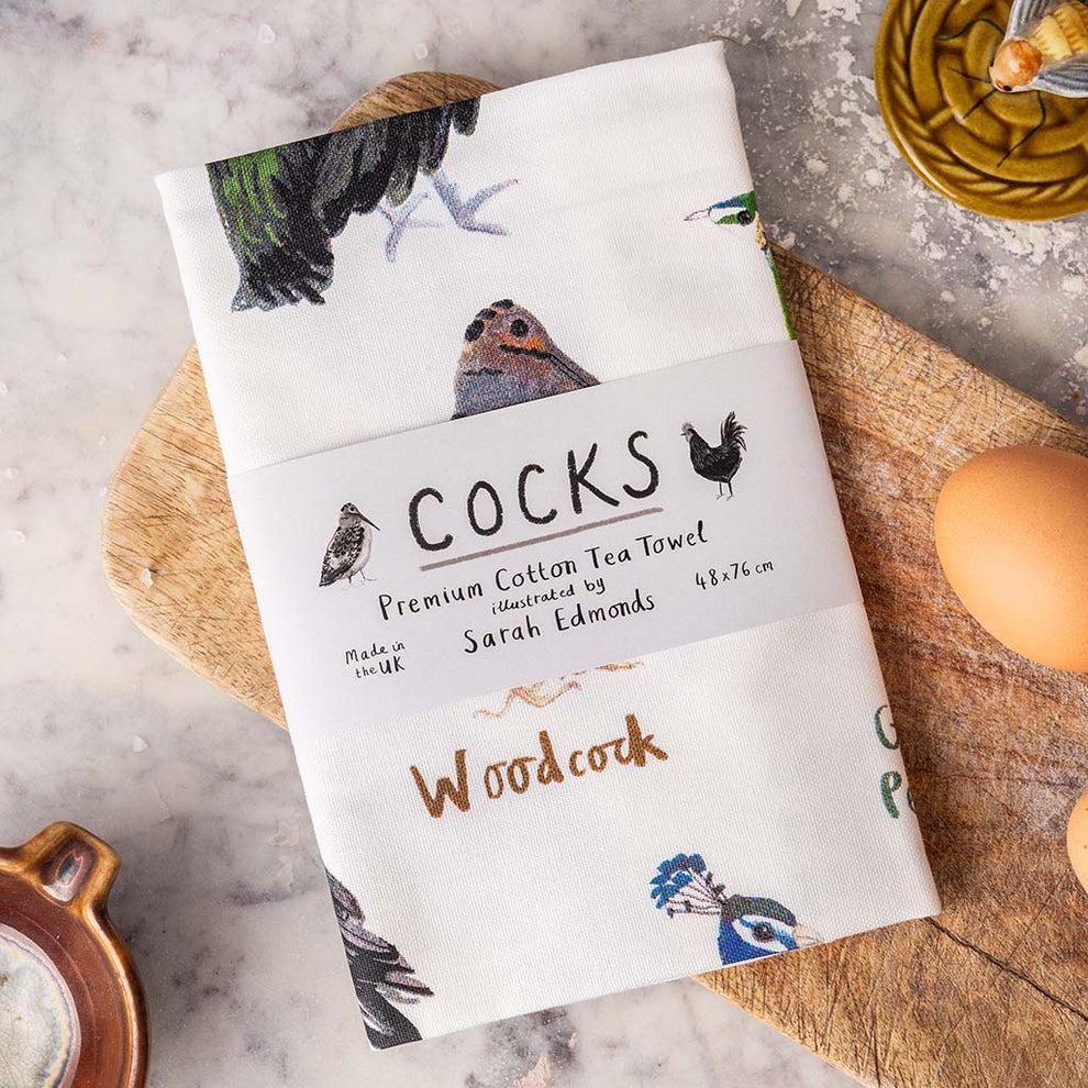 Cocks Bird Tea Towel