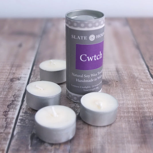 Cwtch Tealights by Slate House