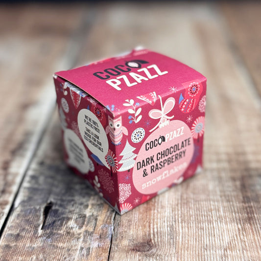 Dark Chocolate and Raspberry Snowflakes